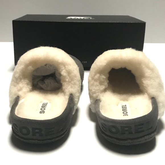Sorel Gray Suede Slippers - Picture 6 of 6